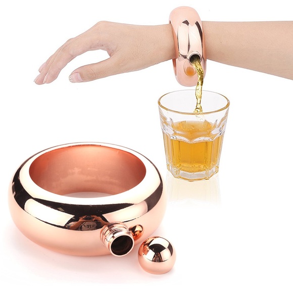 Sumit®️ Bangle Bracelet Hip Flask - Picture 1 of 7